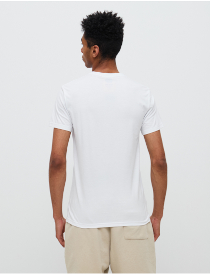 Image Чоловіча біла футболка з принтом