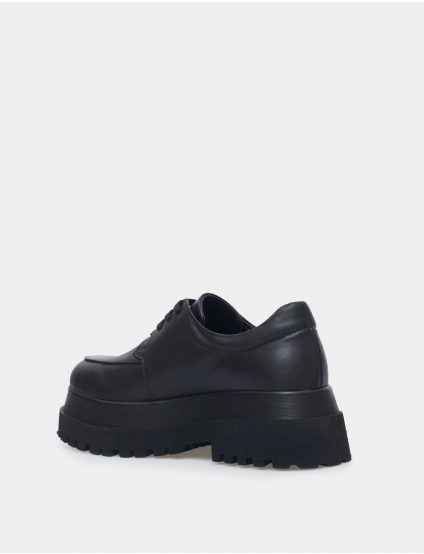 Картинка Жіночі чорні шкіряні туфлі