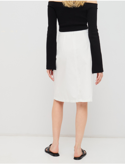 Картинка Бежева спідниця з поясом