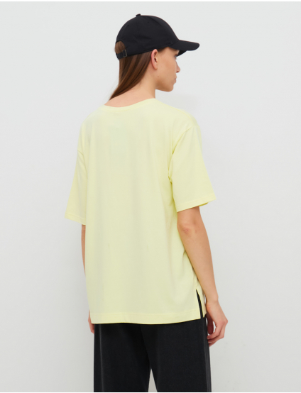Картинка Жіноча жовта оверсайз футболка