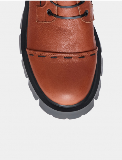 Картинка Жіночі коричневі шкіряні черевики