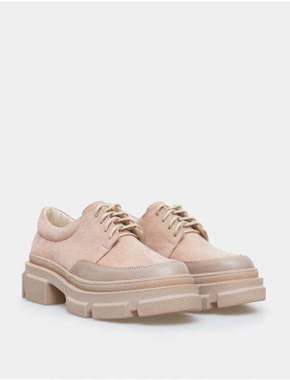 Картинка Жіночі бежеві шкіряні туфлі