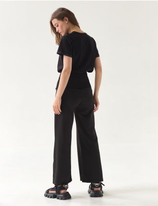 Image Жіночі чорні брюки з баскою