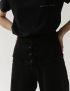 Картинка Жіночі чорні брюки з баскою