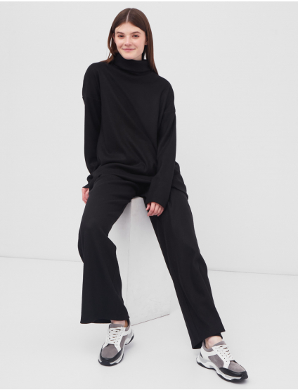 Картинка Жіночий чорний світшот