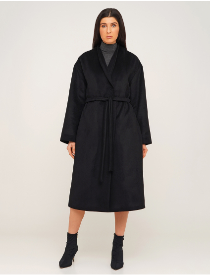 Картинка Жіноче чорне пальто