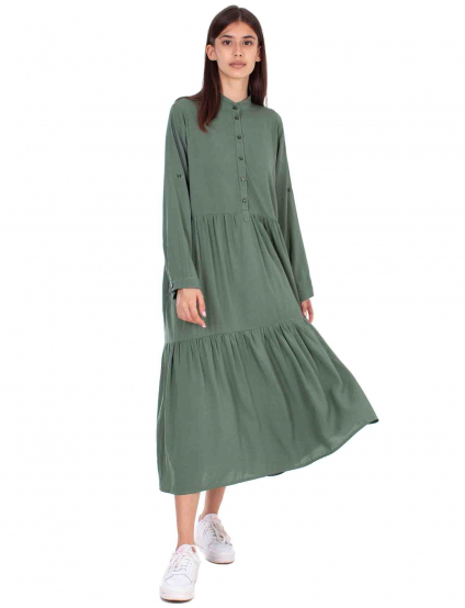 Картинка Сукня Aura dress міді зелена