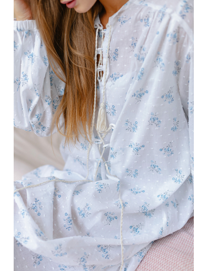 Картинка Біло-блакитна сукня