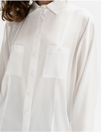 Картинка Біла шовкова сорочка