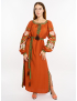 Картинка Помаранчева сукня-вишиванка
