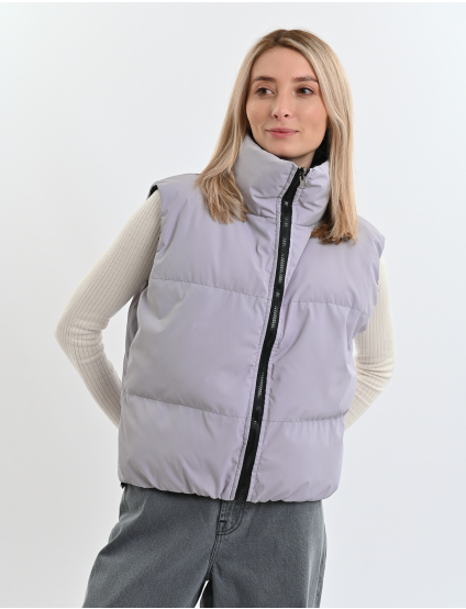 Картинка Двосторонній жилет сіро-чорний