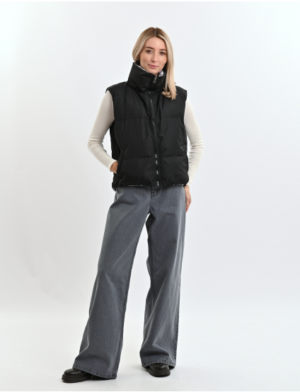 Картинка Двосторонній жилет сіро-чорний