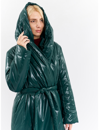 Картинка Темно-зелений пуховик