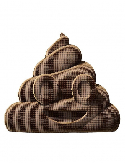 Картинка Скульптурний 3D-пазл з картону Poop