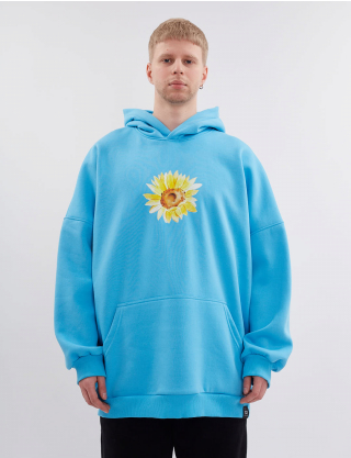 Картинка Худі блакитне з принтом