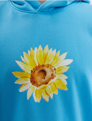 Картинка Худі блакитне з принтом