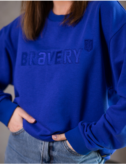 Картинка Світшот "Bravery" синій