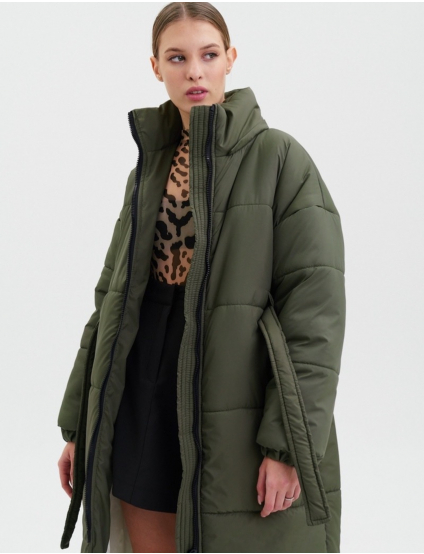 Картинка Темно-зелений пуховик