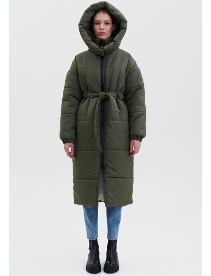 Картинка Темно-зелений пуховик