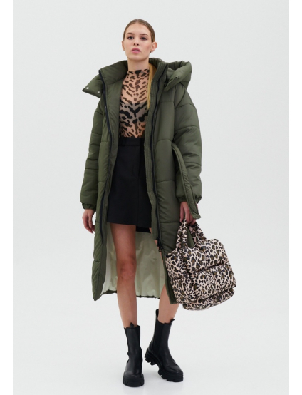 Картинка Темно-зелений пуховик