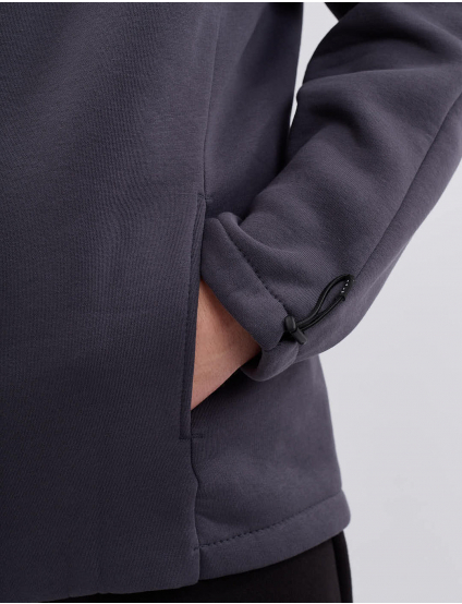 Картинка Худі з блискавкою темно-сіре