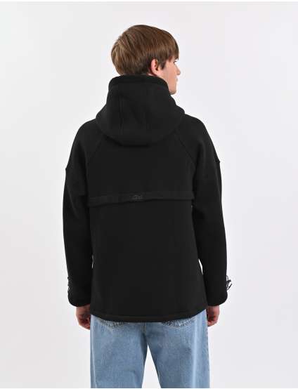 Картинка Чорний худі з блискавкою чорне