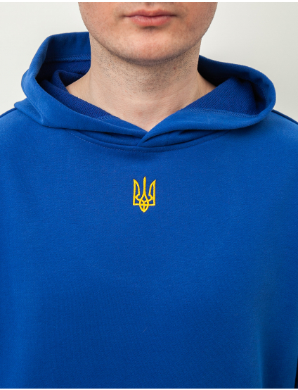 Картинка Синє худі з гербом