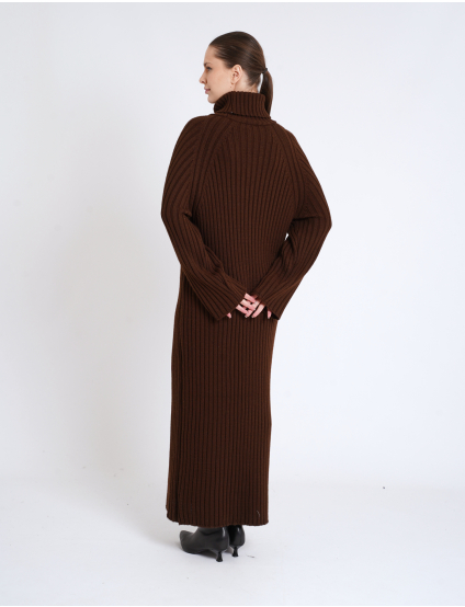 Картинка Сукня темно-коричнева