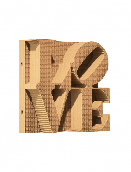 Картинка Скульптурний 3D-пазл LOVE з картону