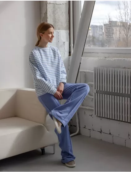 Картинка Штани блакитні прямі