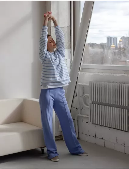 Картинка Штани блакитні прямі