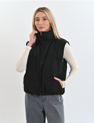 Картинка Двосторонній жилет коричнево-чорний