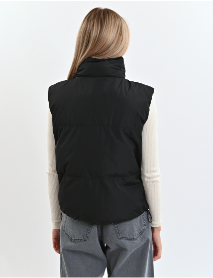 Картинка Двосторонній жилет коричнево-чорний