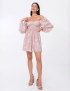 Картинка Сукня міні рожева з принтом