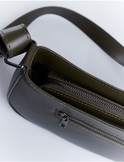 Картинка Сумка зелена з екошкіри