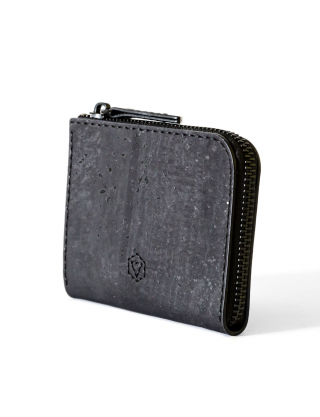 Картинка Чорний гаманець з дерев'яной пробки