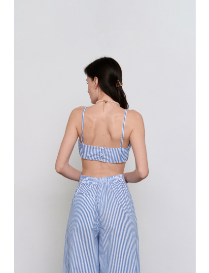 Картинка Синьо-білий топ