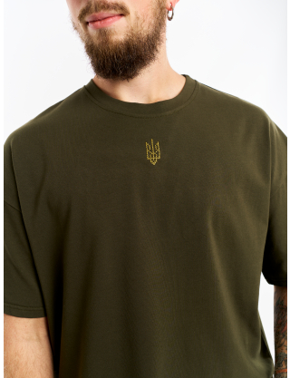 Картинка Темно-зелена футболка "Тризуб"