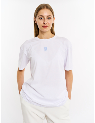 Картинка Біла футболка "Тризуб"