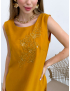 Картинка Помаранчева сукня з вишивкою