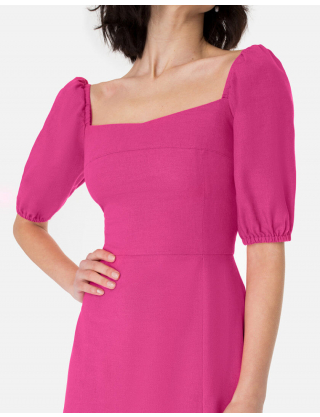 Картинка Сукня міді рожева