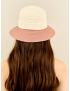 Картинка Бежево-рожевий літній капелюх