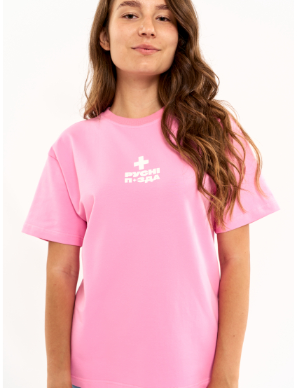 Картинка Рожева оверсайз футболка 