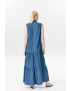 Картинка Світло-синій джинсовий сарафан