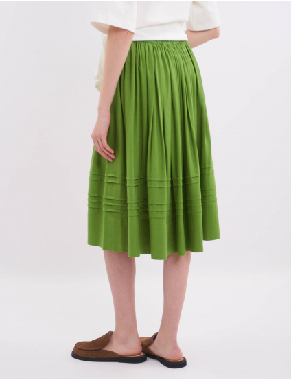 Картинка Спідниця міді зелена 