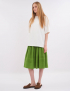 Картинка Спідниця міді зелена 