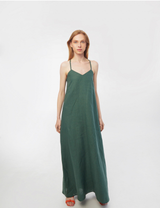Картинка Темно-зелена сукня