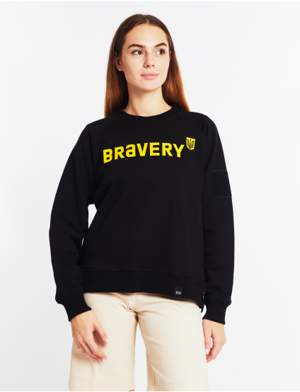 Картинка Чорний світшот "Bravery"