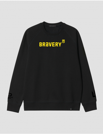 Картинка Чорний світшот "Bravery"