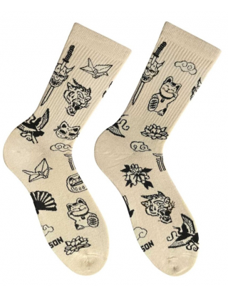 Картинка Бежеві жіночі шкарпетки